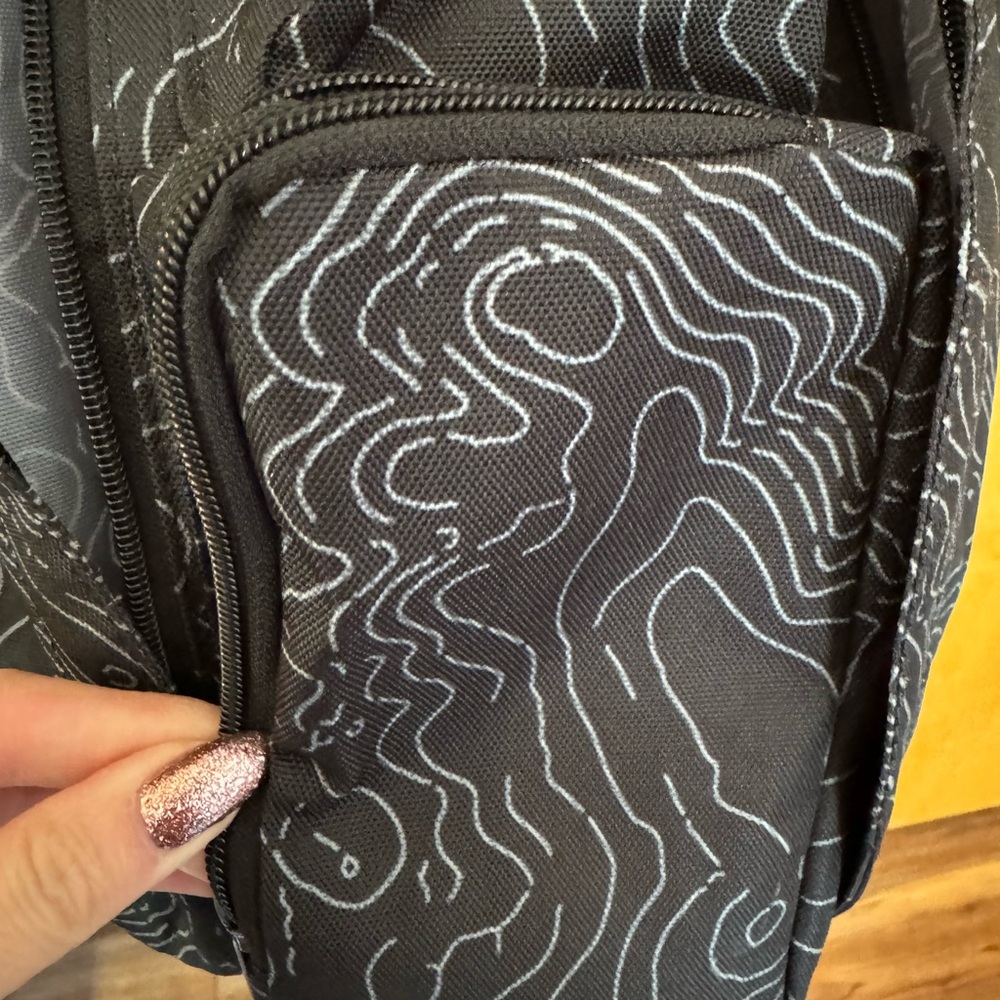 Kavu Black Backpack With White Pattern - image 4